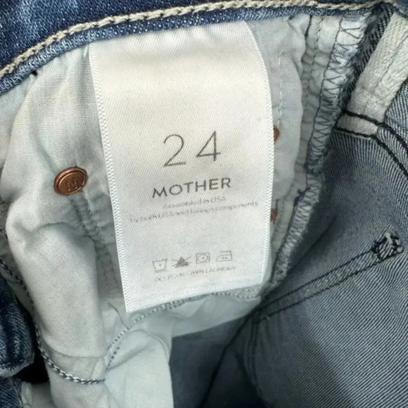 MOTHER The Pixie Insider Ankle in Group Bathing size 24 B1145 - Picture 6 of 7